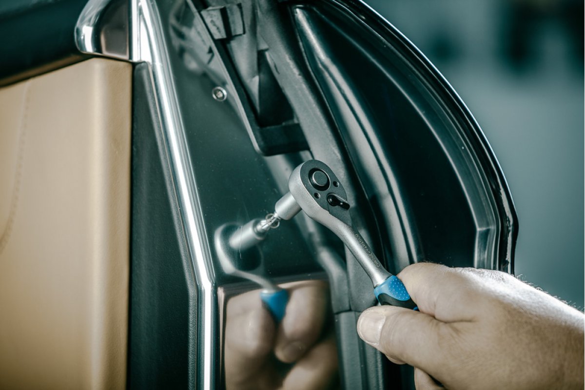 Tirkšķ atslēgas rokturis 1/4″, 72T, CrV