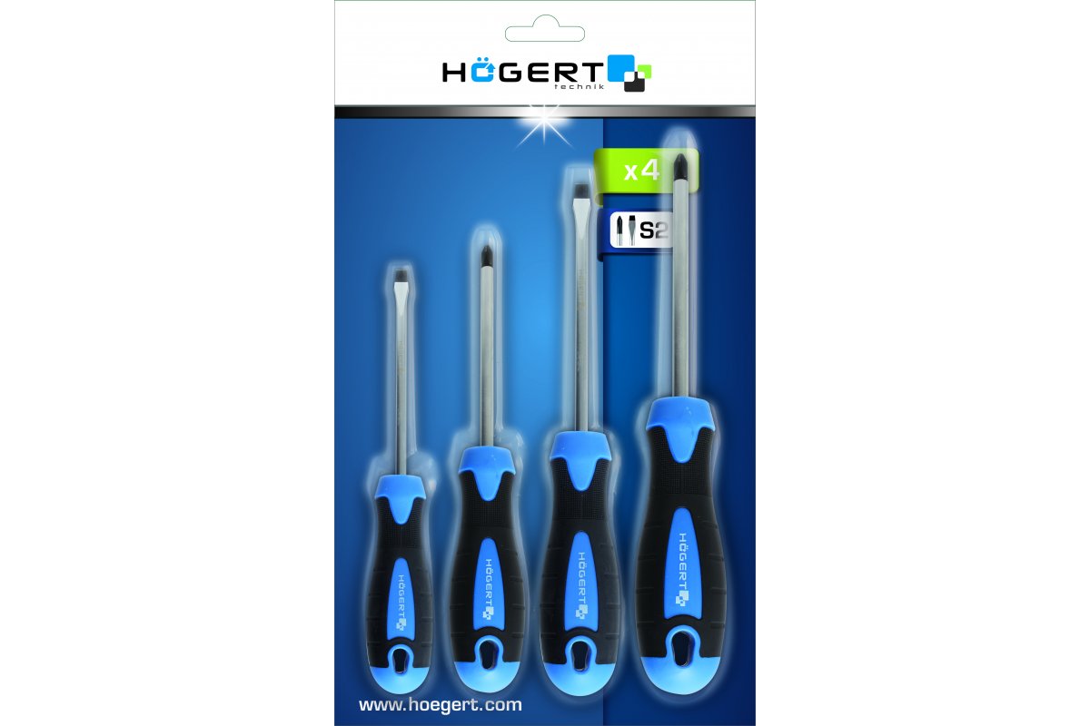 Skrūvgriežu komplekts 4 gb. tērauds S2