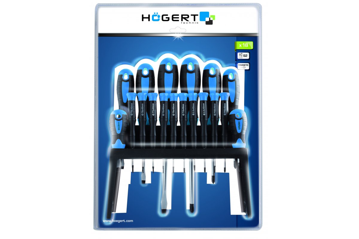 Skrūvgriežu komplekts, 18 gb.