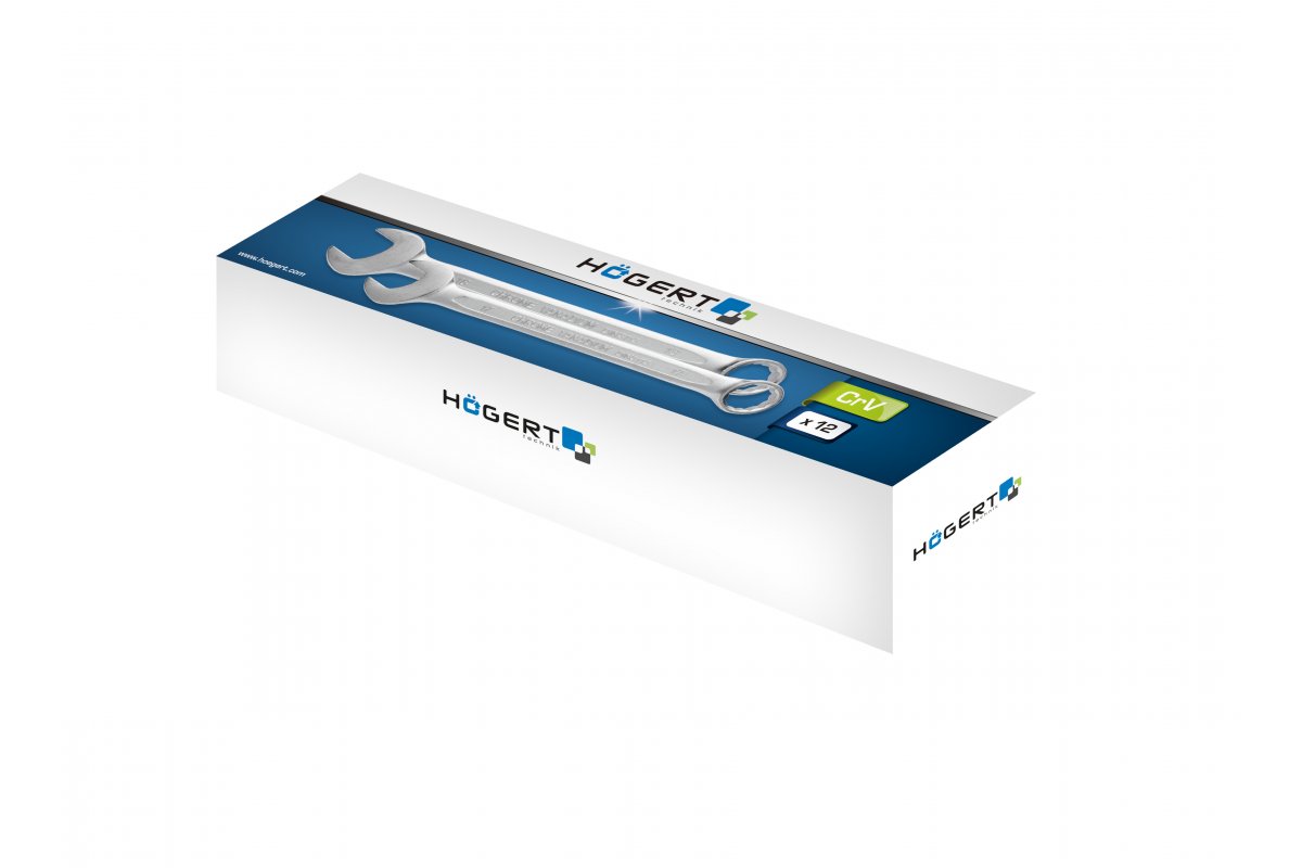 Kombinētu atslēgu komplekts, tērauds CrV, DIN 3113, HT1W492-1, 12 gb.