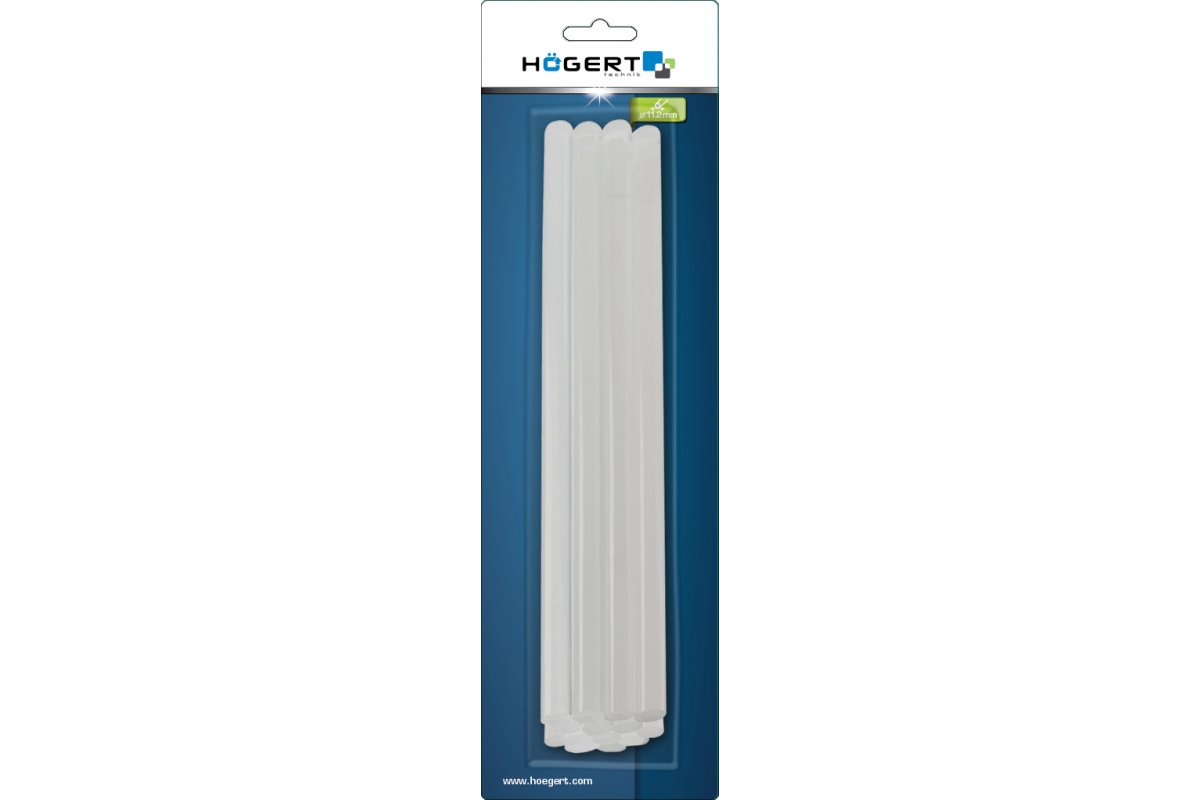 Karstās līmes stienīši pistolei 11,2 мм, 250 мм, 12 gab. caurspīdīgi, blisterī HOGERT HT2C137