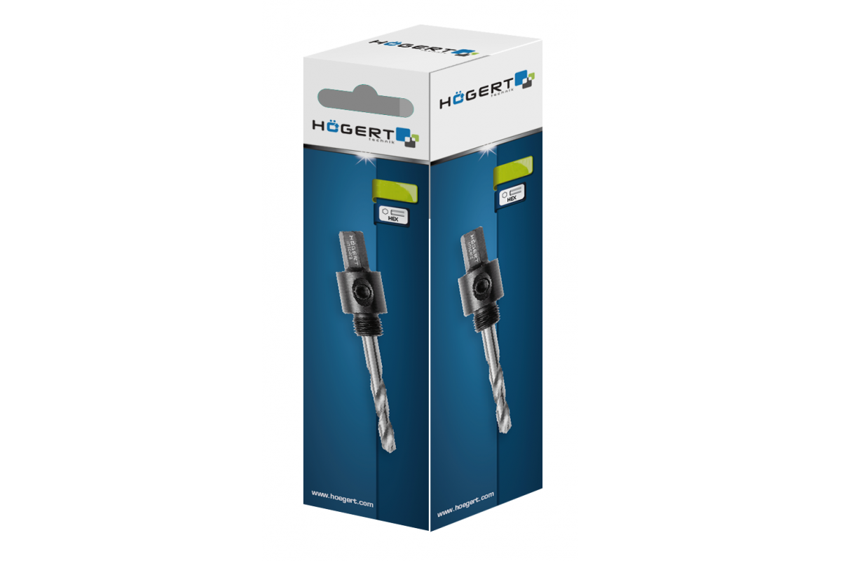 Adapteris caurumu zāģim 32-152 мм, hex 7/16″