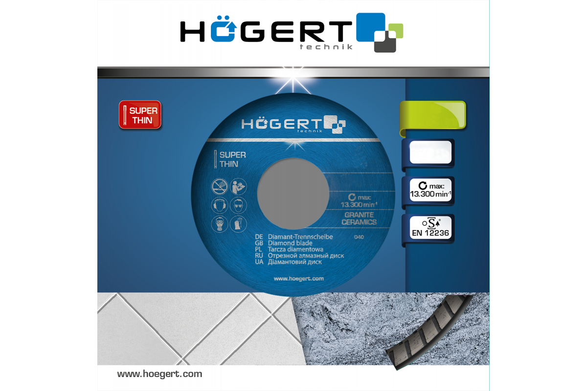 Dimanta disks “SUPER THIN” leņķa slīpmašīnām, 125 мм