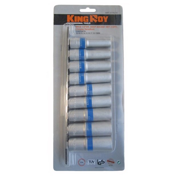 1/2 “Garo muciņu komplekts 9gab. 6-kanšu