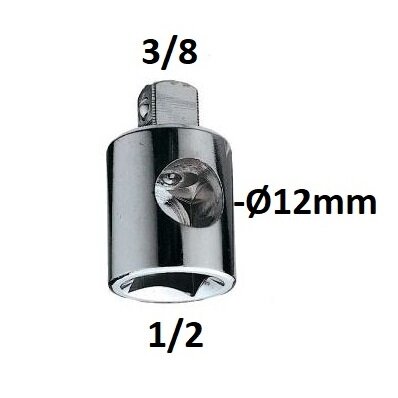 Adapteris 3-way 1/2 “-3/8”