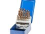 Metāla urbšanas uzgaļi DIN338 19 gab. (1-10mm) (kobalts)