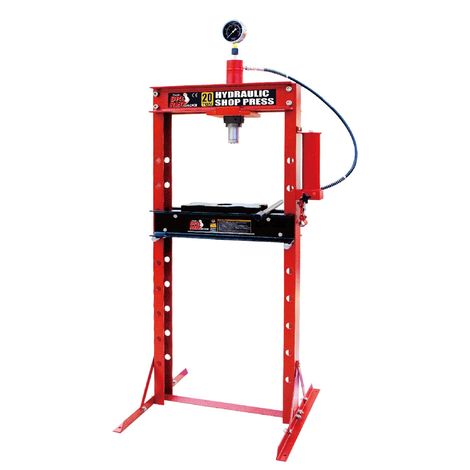 Hidrauliskā prese ar spiediena mērītāju 20t