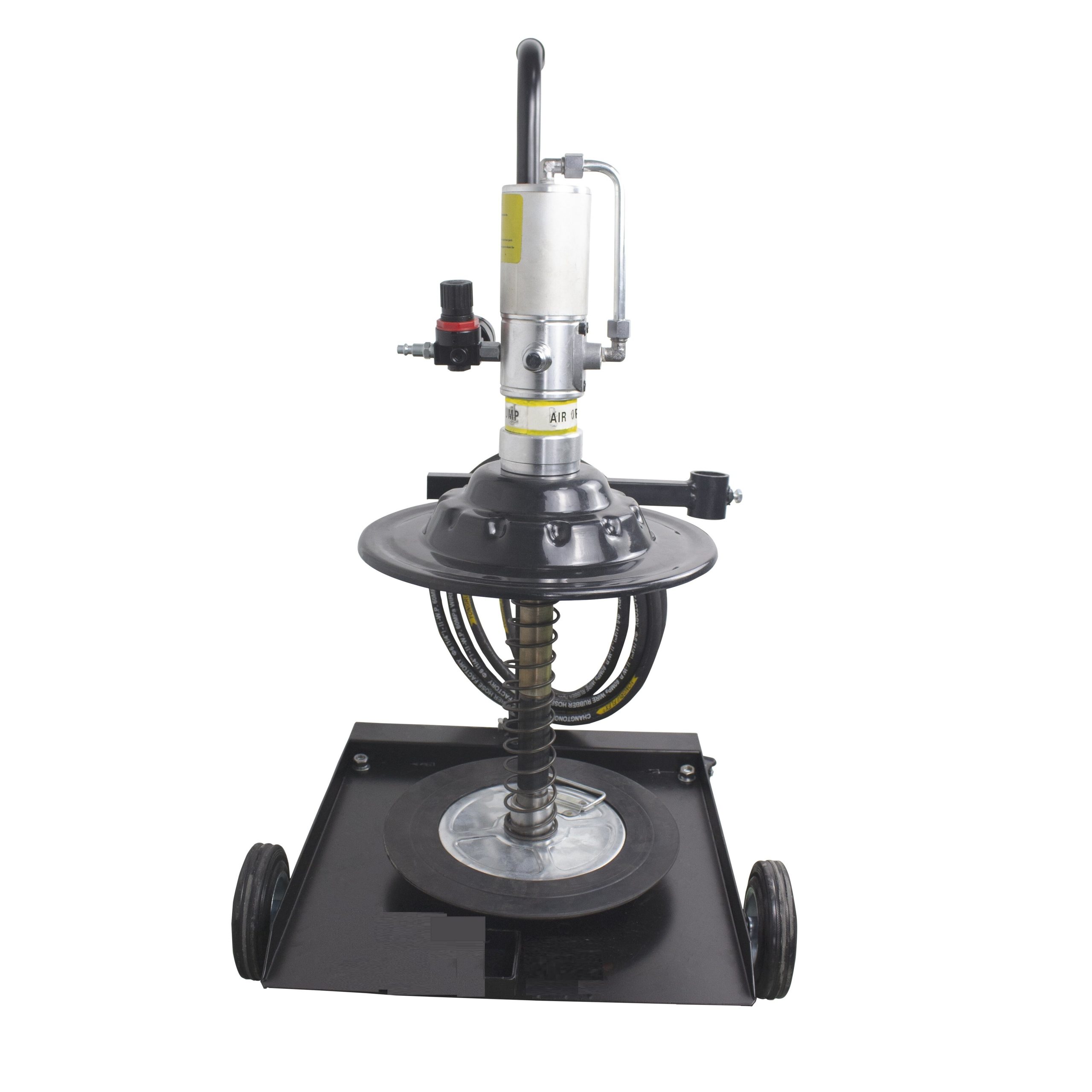 Smērvielas sūknis pneimatiskās konsistences smērviela ar riteņiem