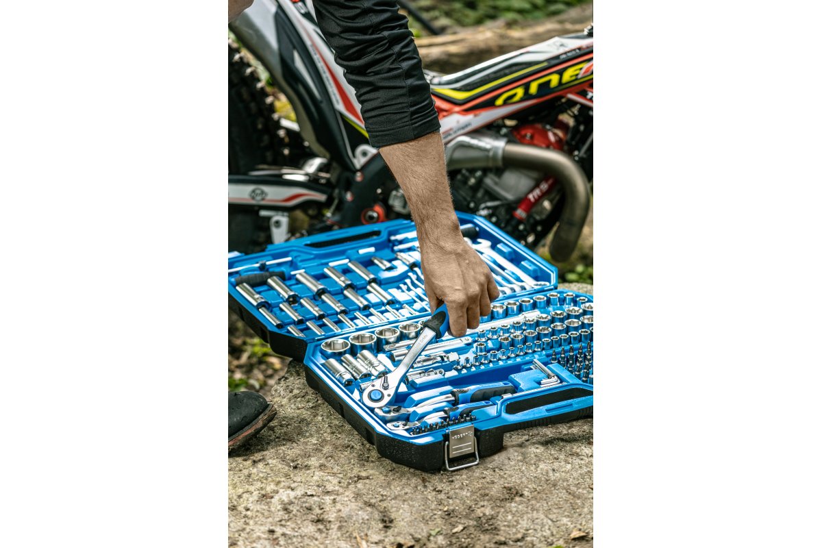 Instrumentu komplekts, 222 gab., 1/4 ", 3/8", 1/2 " - Image 7