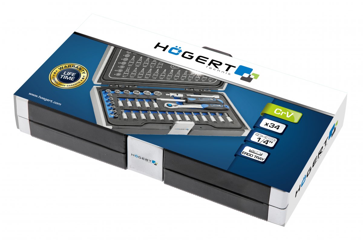 Instrumentu komplekts 34 gab., 1/4 “HOGERT HT1R464