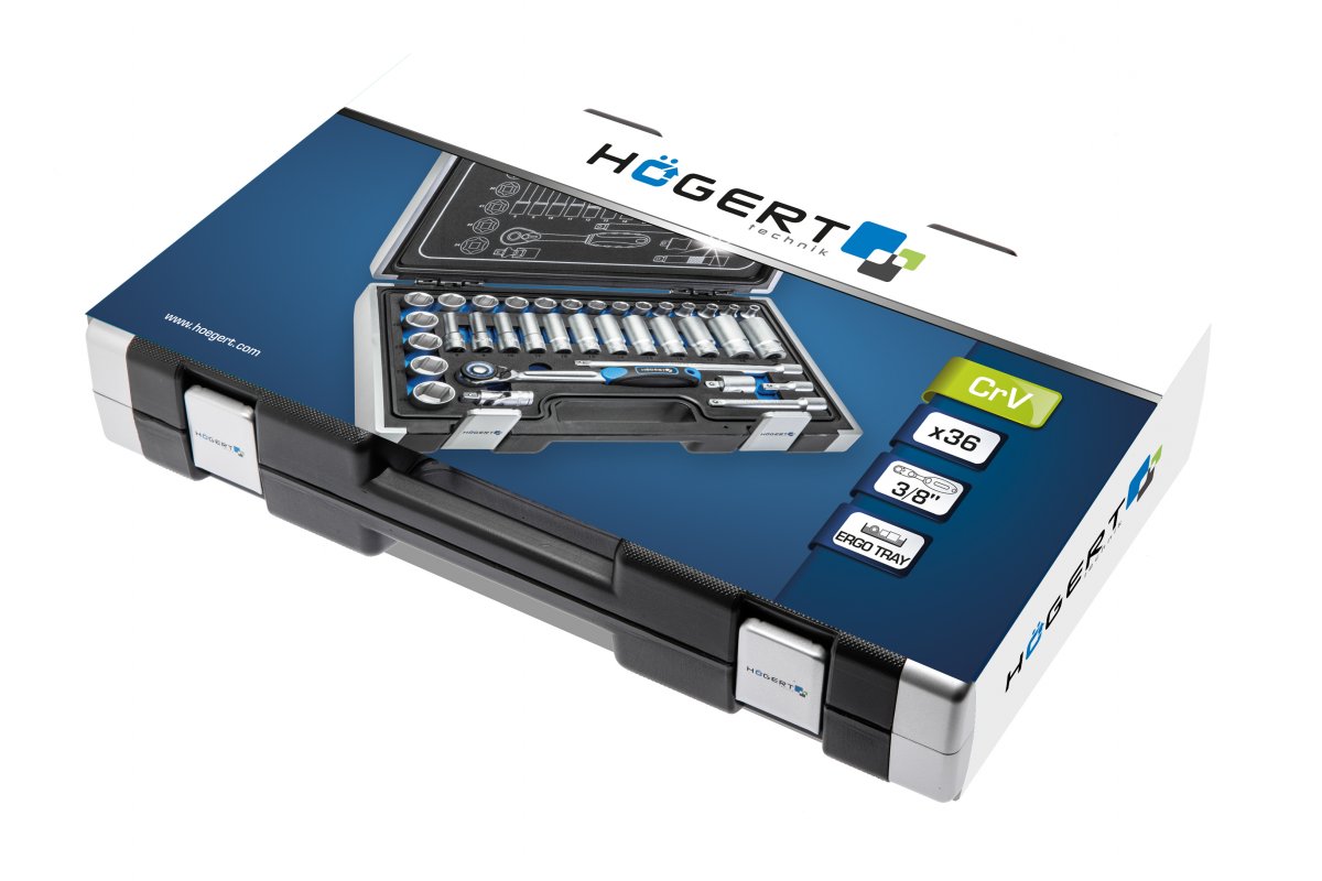 Instrumentu komplekts, 36 gab. 3/8 “HOGERT