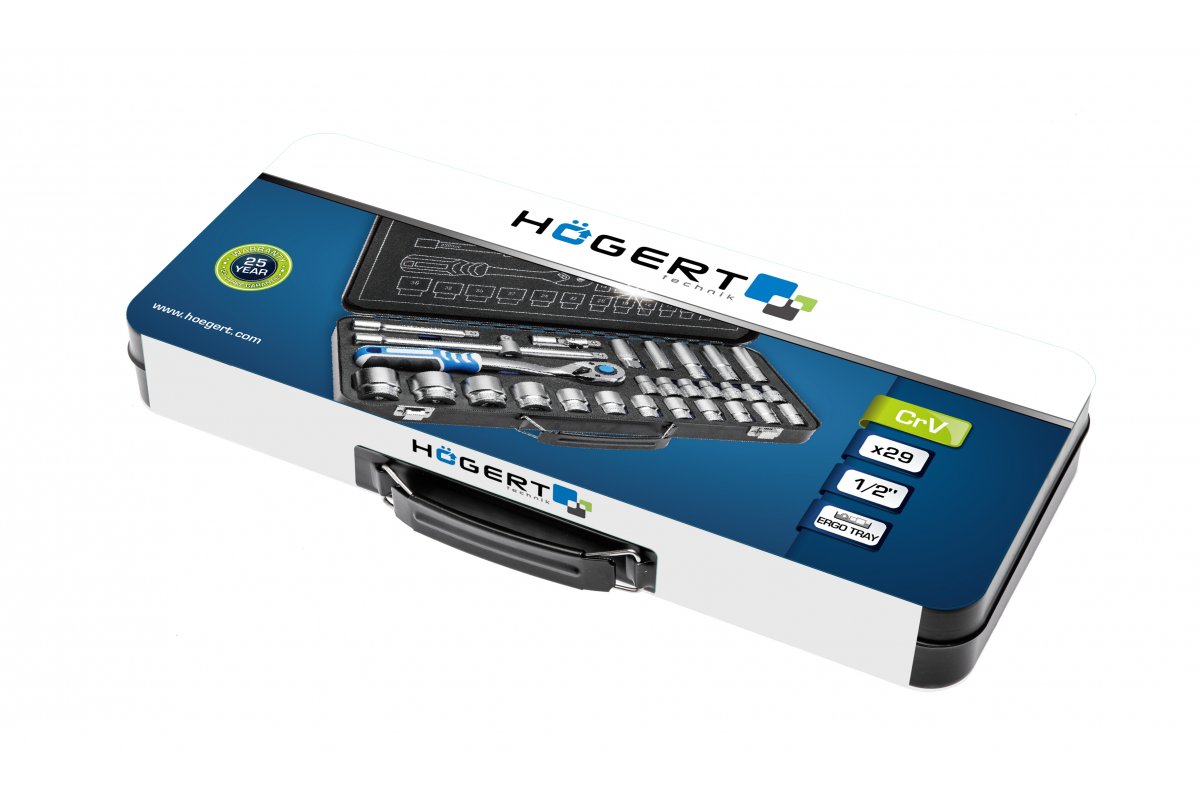 Instrumentu komplekts, 29 gab., 1/2 “HOGERT