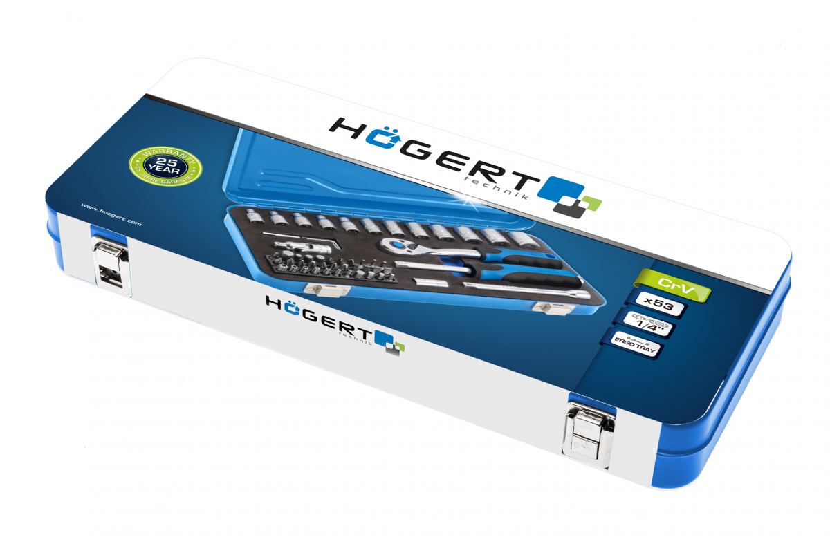 Galviņu komplekts 53gab. 1/4”