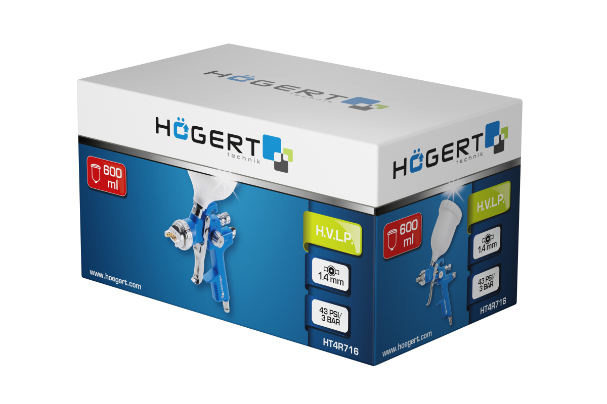 Krāsošanas pistole 600 ml HOEGERT HT4R716