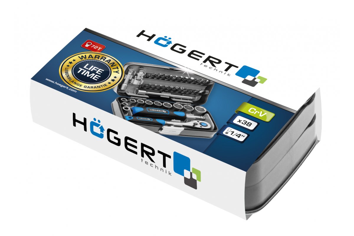 Instrumentu komplekts, 38 gab., 1/4 “HOGERT