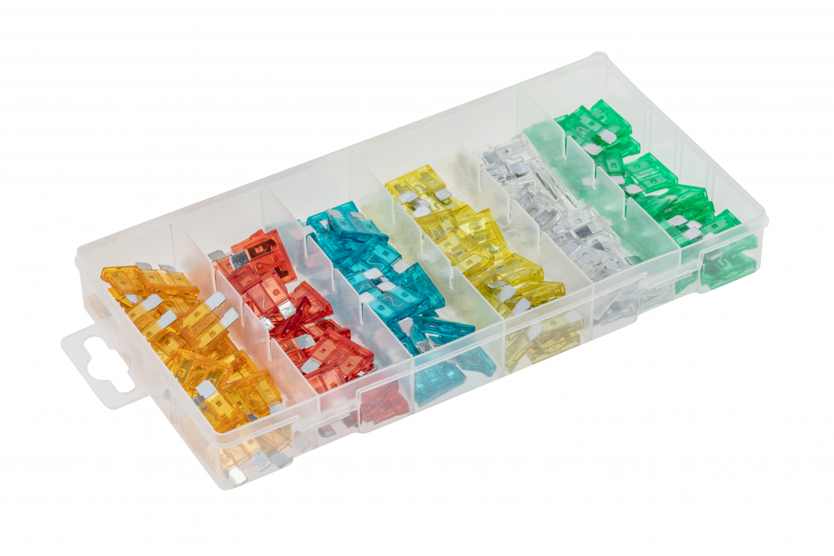 Automašīnas drošinātāju komplekts, 120 gab.