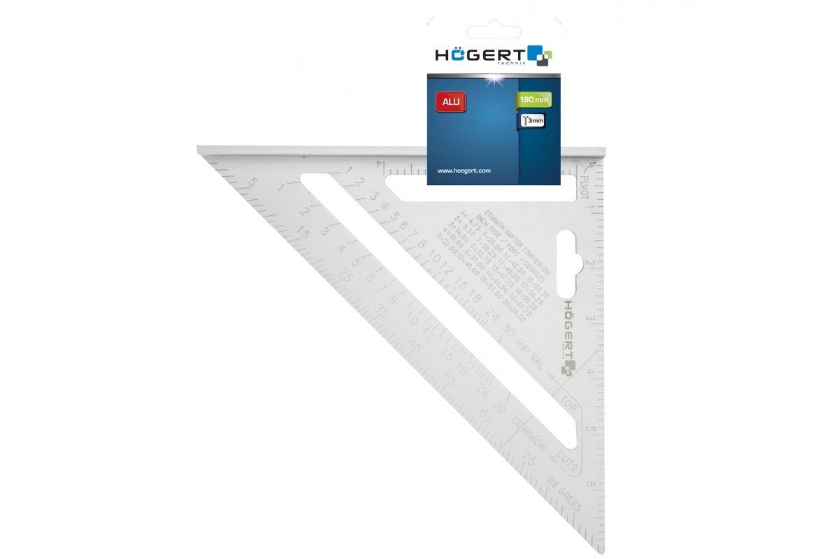 Galdnieku stūrenis, alumīnija 185mm HOGERT