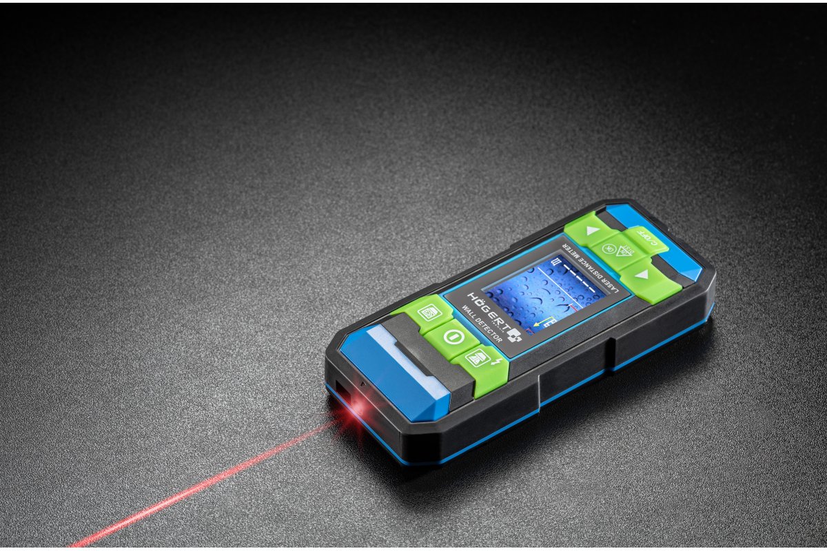 Vadu detektors / lāzers attāluma meklētājs, 2 vienā “Hogert