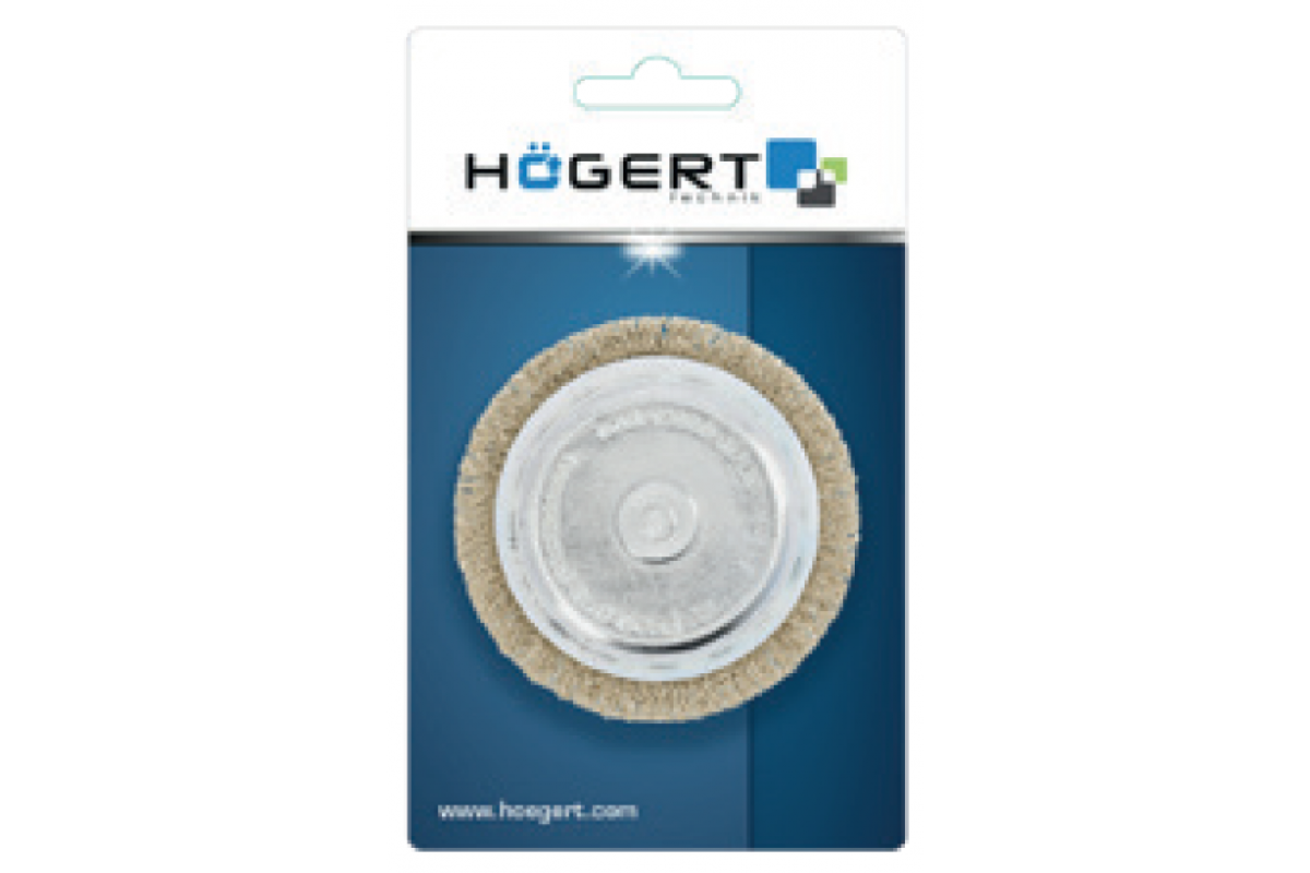 Birste ar kātu 75 mm, misiņa stieple 0,3 mm HOEGERT