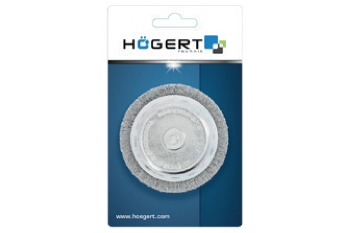 Birste ar kātu 75 mm, nerūsējošā tērauda stieple 0,3 mm HOEGERT