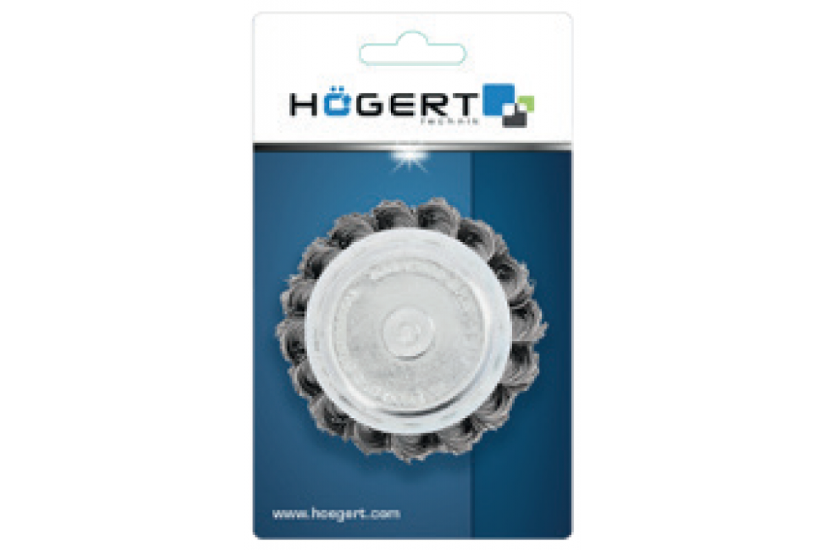 Priekšējā birste ar tapu 75 mm, nerūsējošā tērauda stieple 0,5 mm HOEGERT