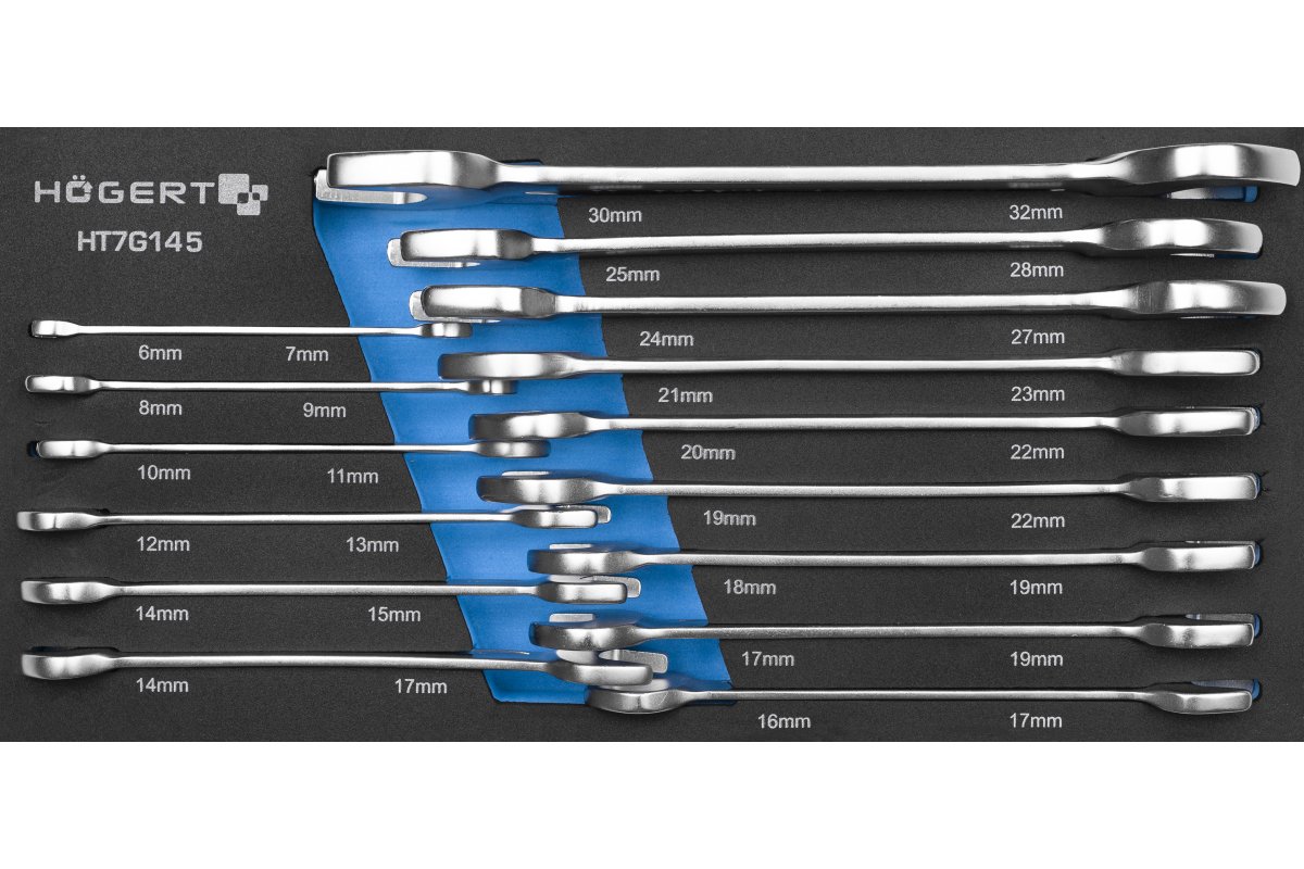Atvērto atslēgu komplekts 15 gab. HT1W501-HT1W517 HOEGERT