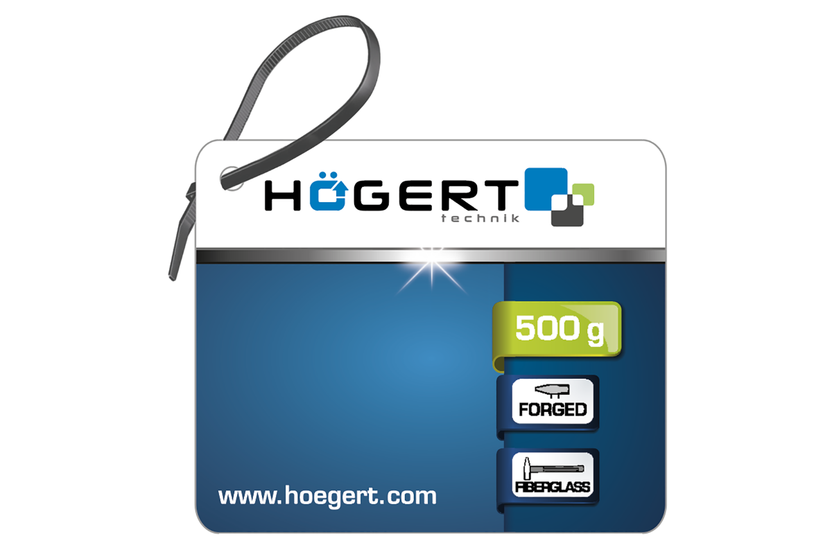 Atslēdznieka āmurs 100 g, ar stikla šķiedras rokturi HOEGERT HT3B021