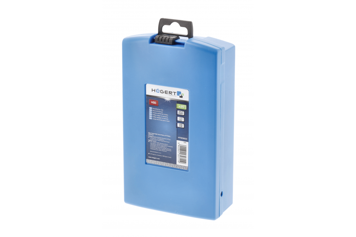 Metāla urbju komplekts 1-13mm 25gb HSS HOEGERT HT6D800