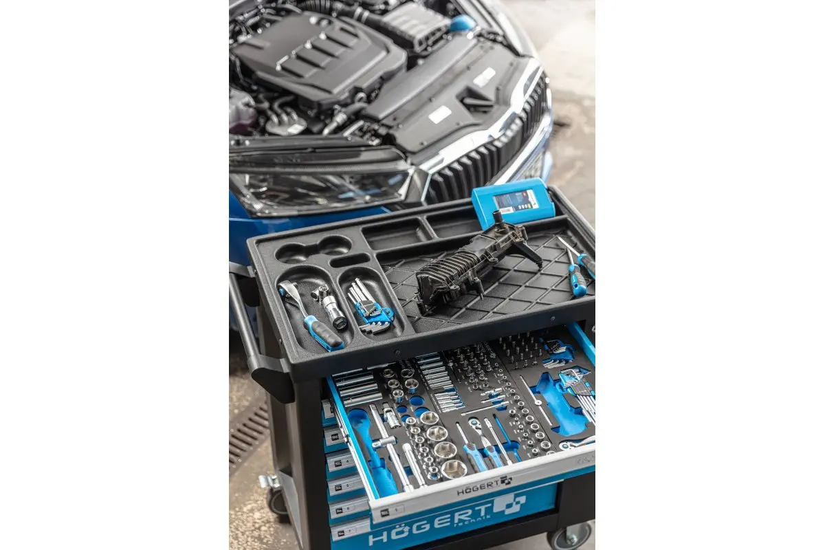 Skapis instrumentiem ar 7 kastēm un sānu durvīm ar 544 elementu aprīkojumu HT7G050 - Image 5