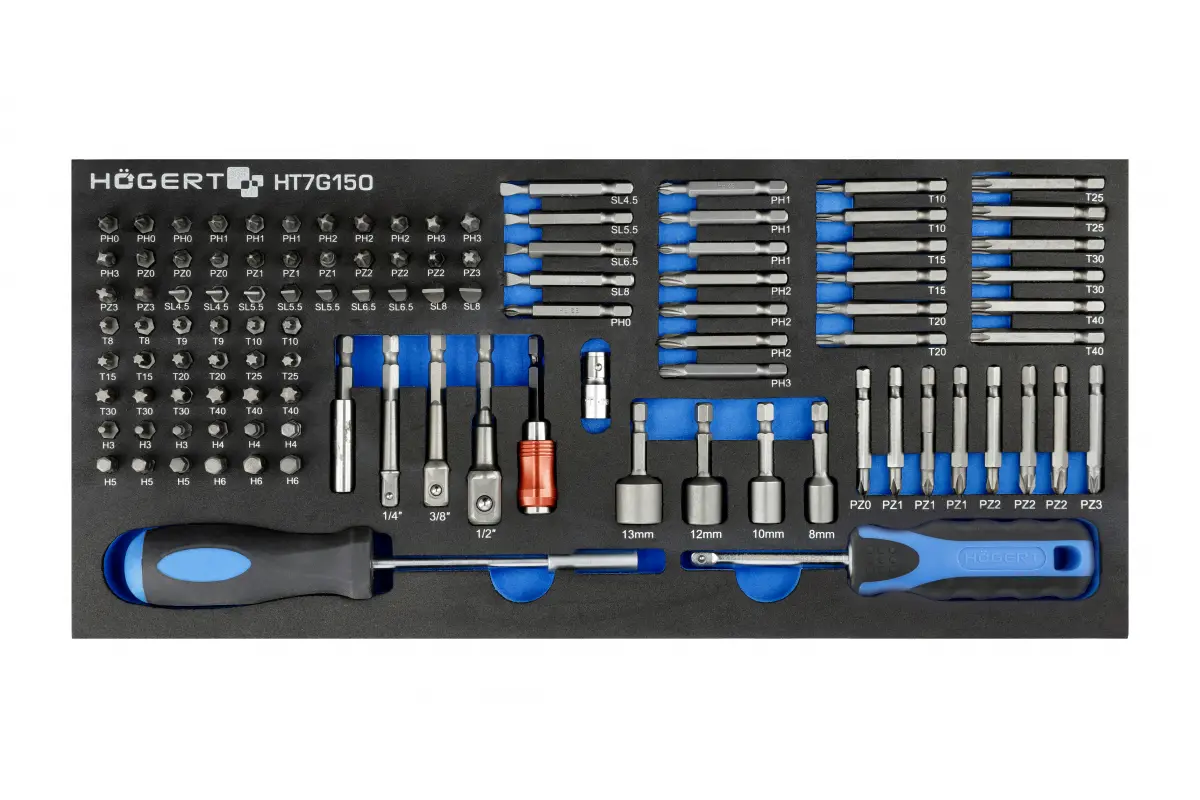 Skapis instrumentiem ar 7 kastēm un sānu durvīm ar 544 elementu aprīkojumu HT7G050 - Image 11