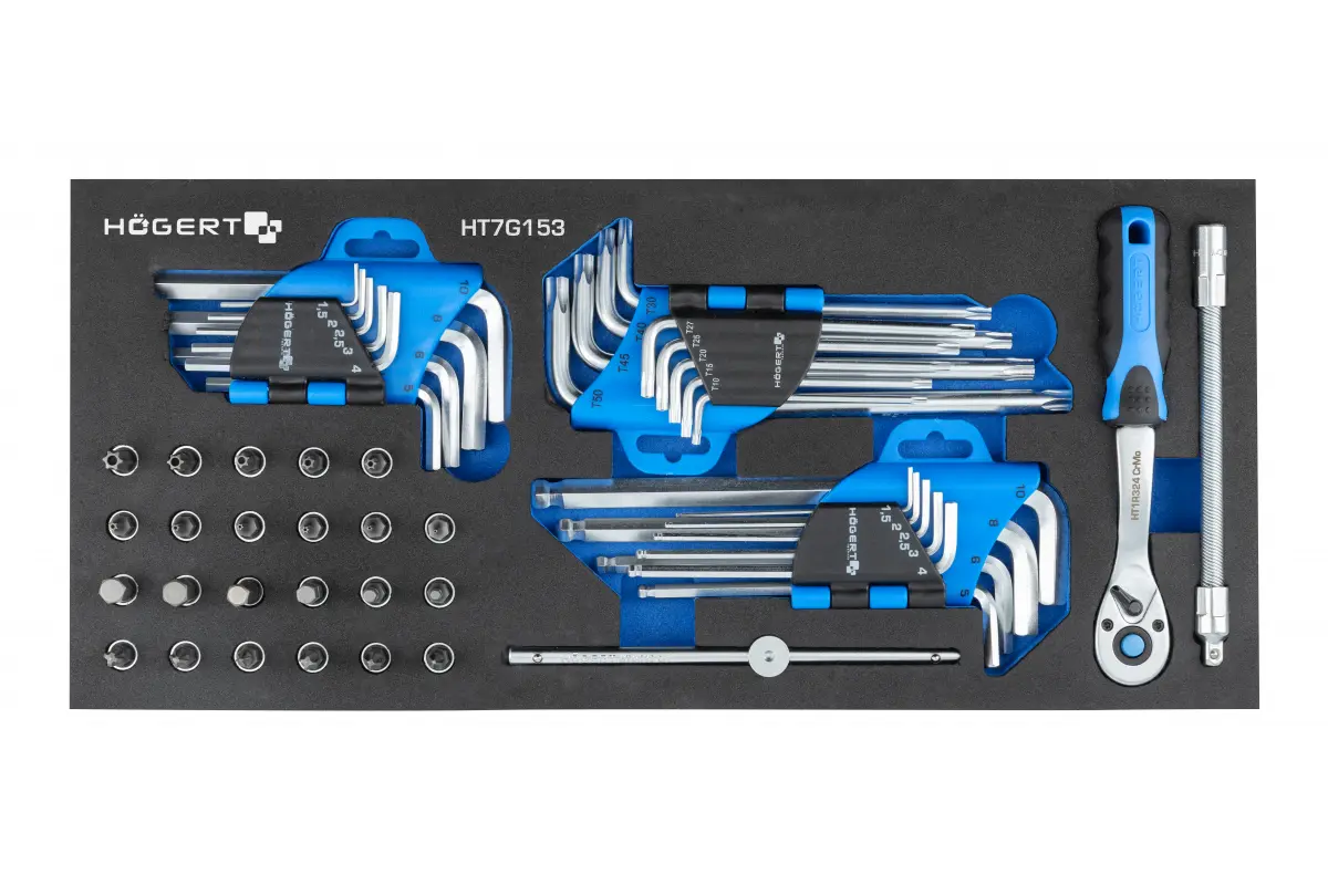 Skapis instrumentiem ar 7 kastēm un sānu durvīm ar 544 elementu aprīkojumu HT7G050 - Image 15
