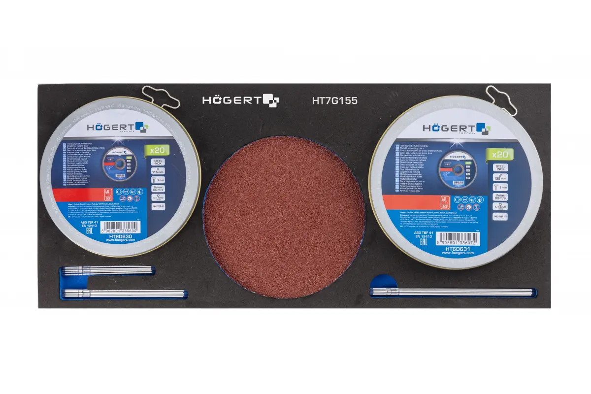 Skapis instrumentiem ar 7 kastēm un sānu durvīm ar 544 elementu aprīkojumu HT7G050 - Image 9