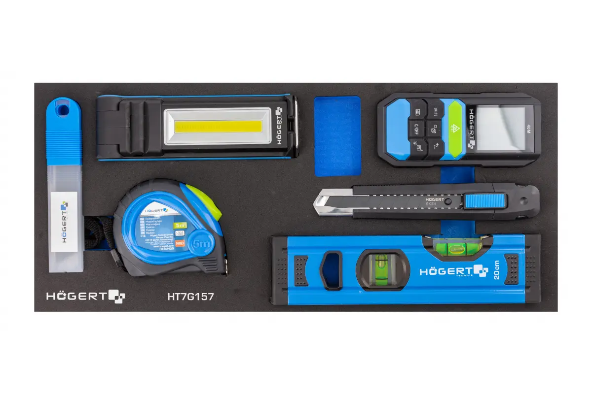 Skapis instrumentiem ar 7 kastēm un sānu durvīm ar 544 elementu aprīkojumu HT7G050 - Image 7