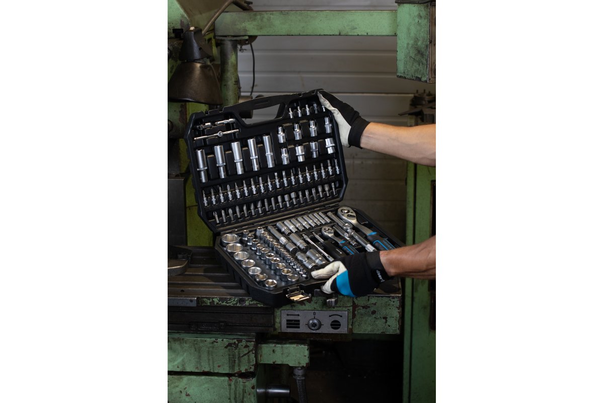 Instrumentu komplekts 112 gab., CrV tērauds, sprūdrata rokturis 72 T Hogert - Image 2