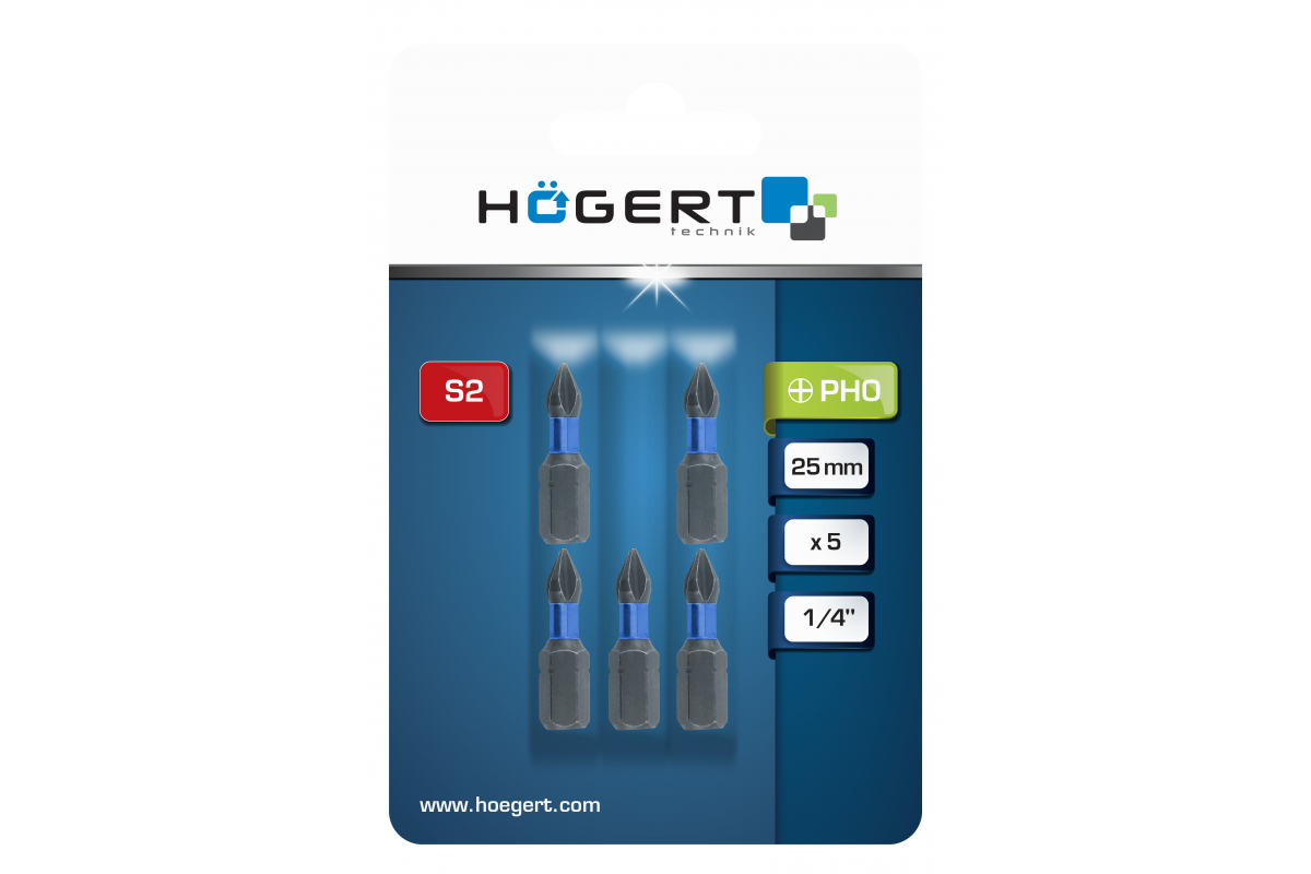 Uzgalis PH0 25 mm 5 gab.