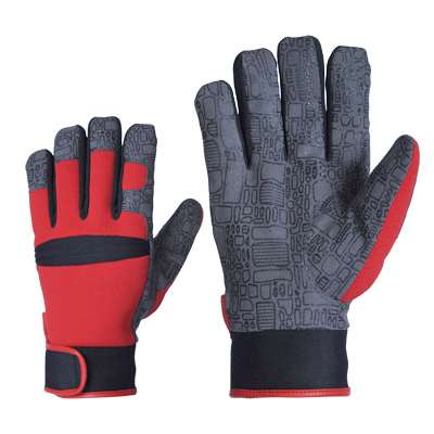 Sintētiskie darba cimdi ar silikona sietu uz flīsa oderējuma