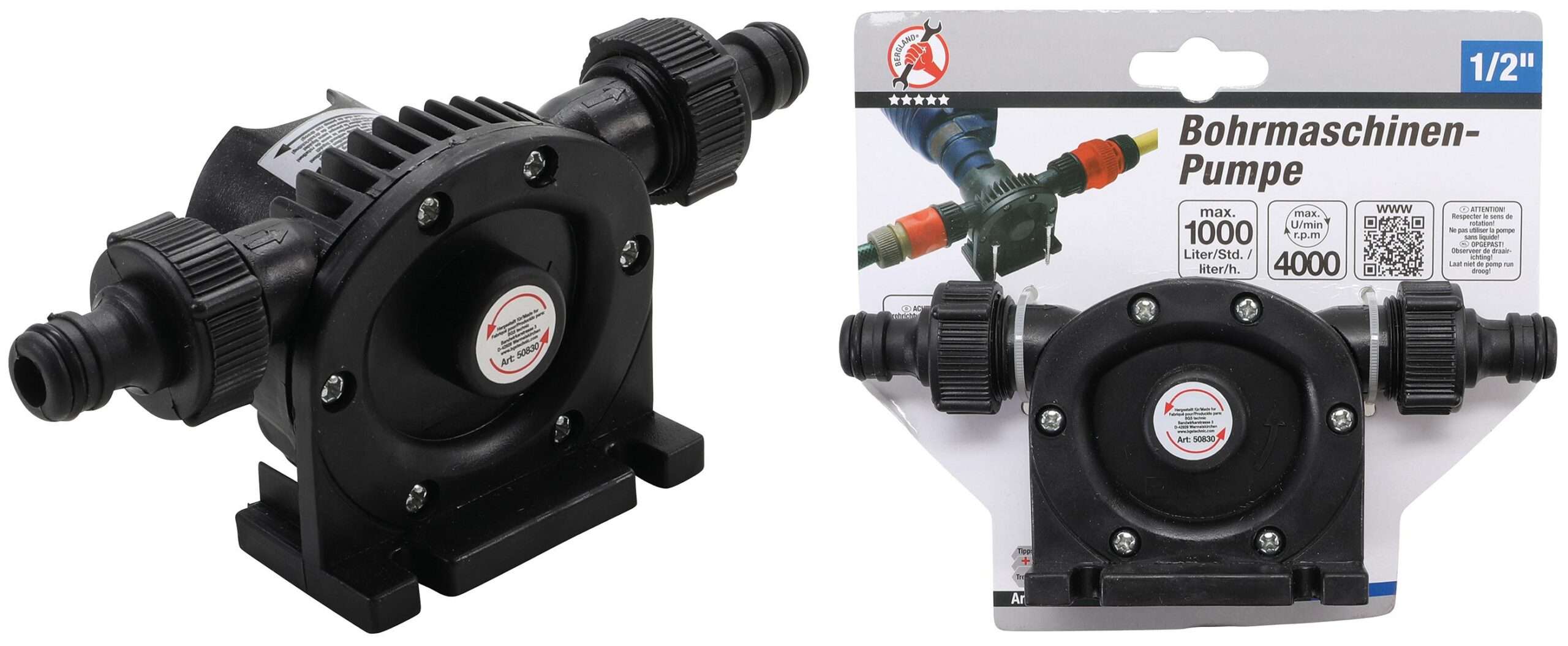 Ūdens sūknis urbjmašīnai 1000l/h | 1/2″ | BGS