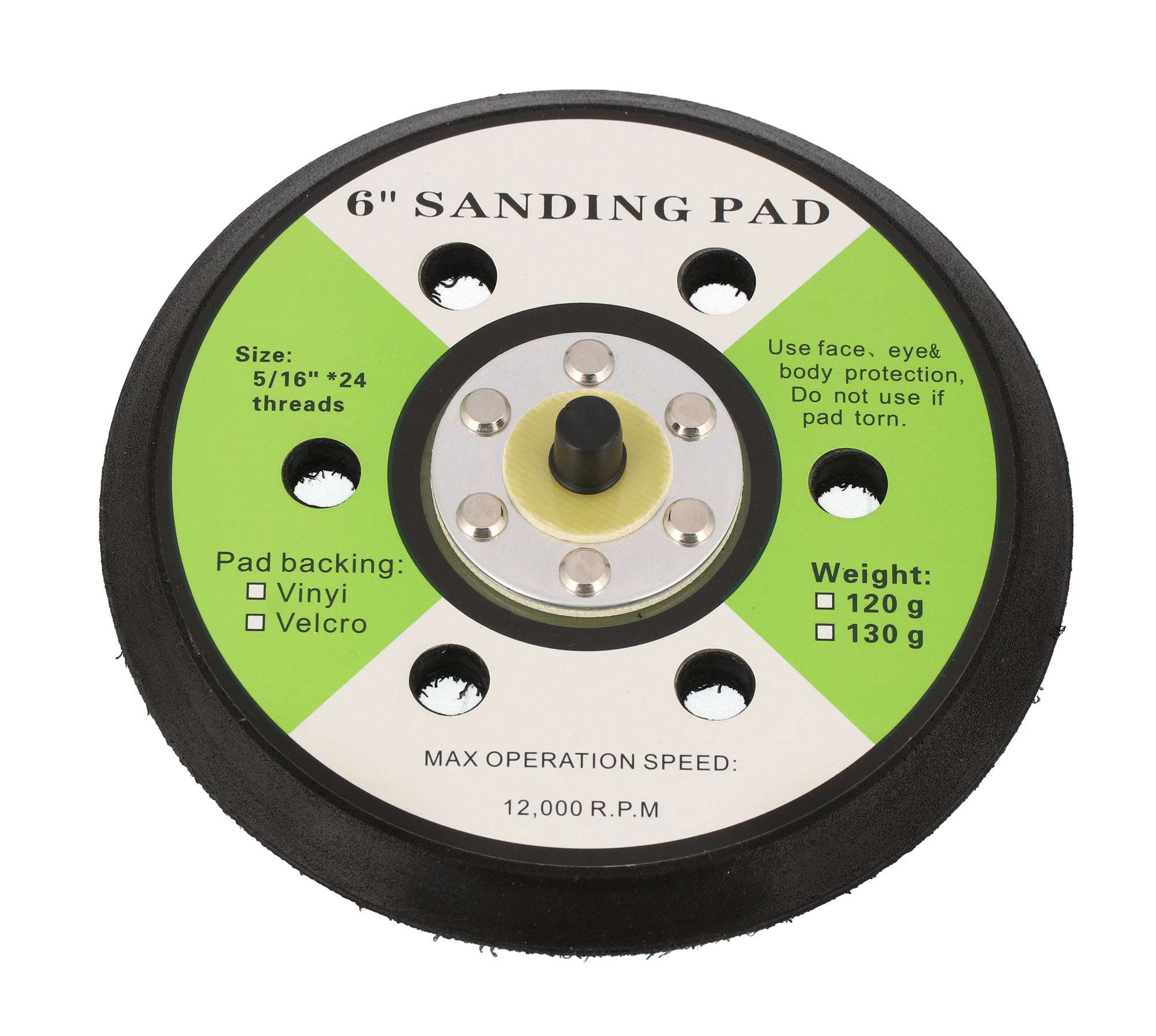 Slīpmašīnas disks, 150mm, 6 caurumi