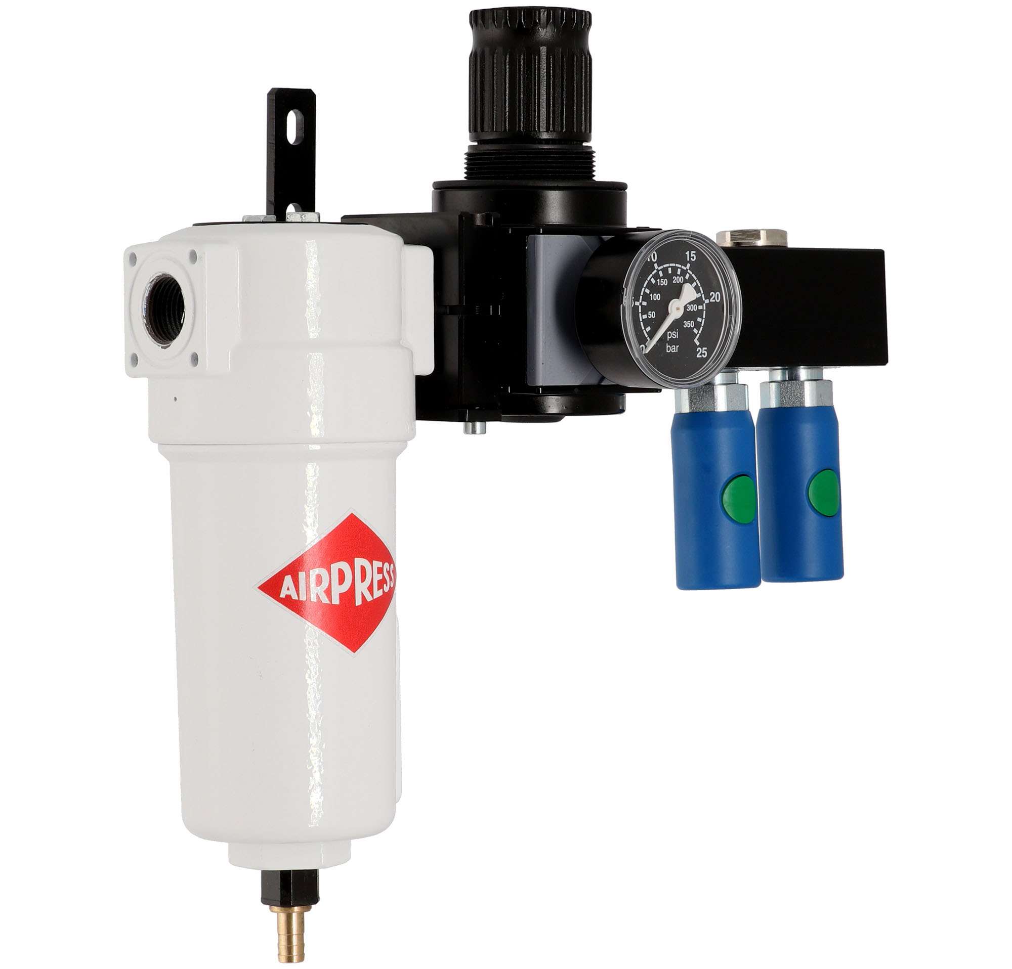 Krāsošana Gaisa filtrēšanas sistēma PP107 ar regulatoru un savienojumiem (1 filtrs)