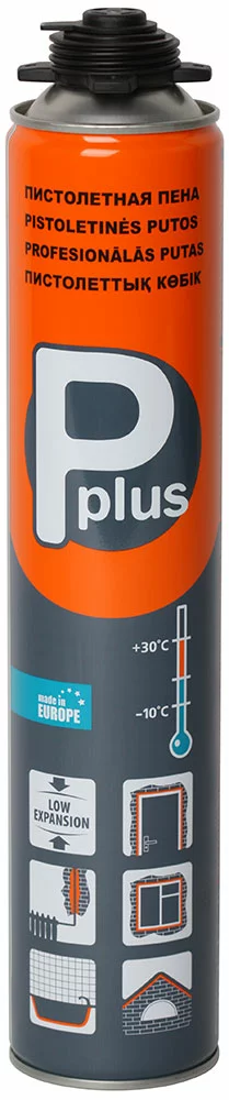 Montāžas putas pistolei 650gr Pplus 01-0-0-032