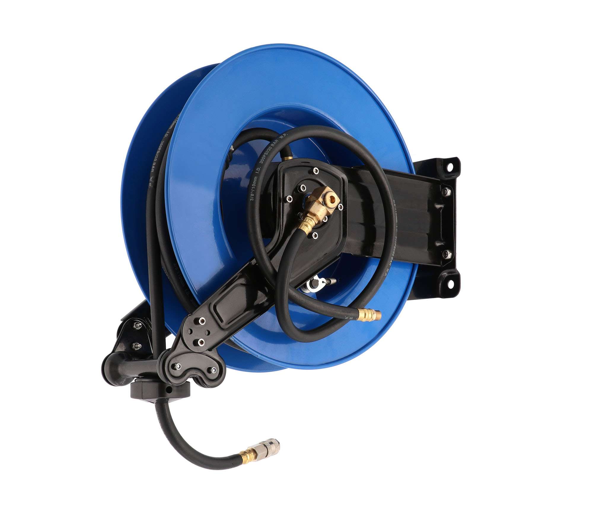 Pneimatiskā spole, 1/4″, 15 m, 10 x 16 mm, 20 bar, metāla korpusā