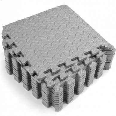 Gumijas paklājiņš EVA matēta 600x600x10mm 6 gab.