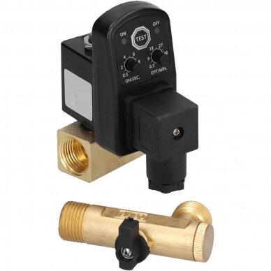 Kondensācijas drenāžas taimeris kompresoram 1/2”