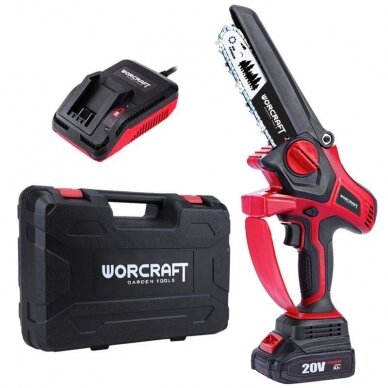 Li-ion akumulatora rokas zāģis 20V plastmasas kastē