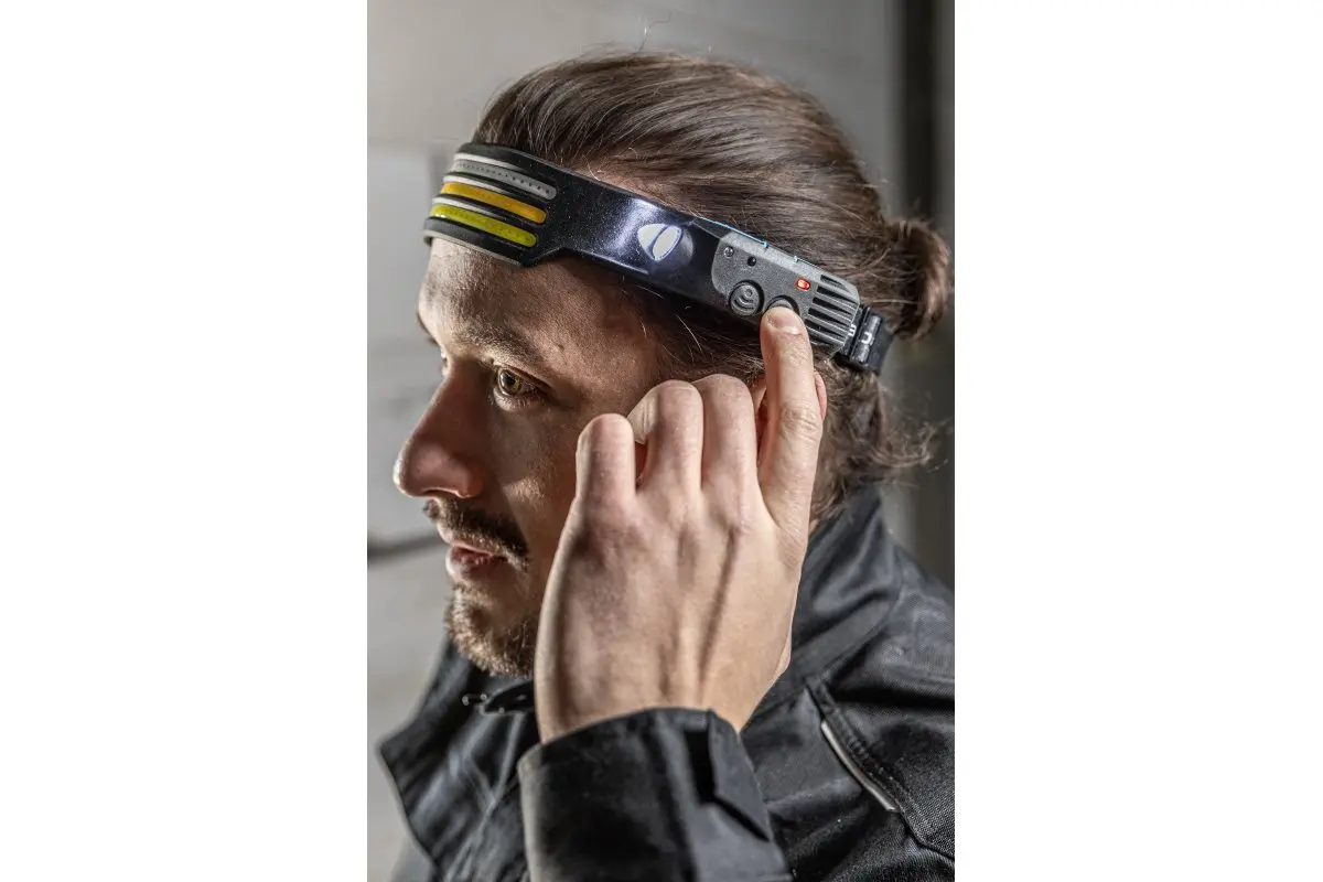 Galvas lukturis, USB COB SMD 10 funkcijas HT1E427 - Image 5