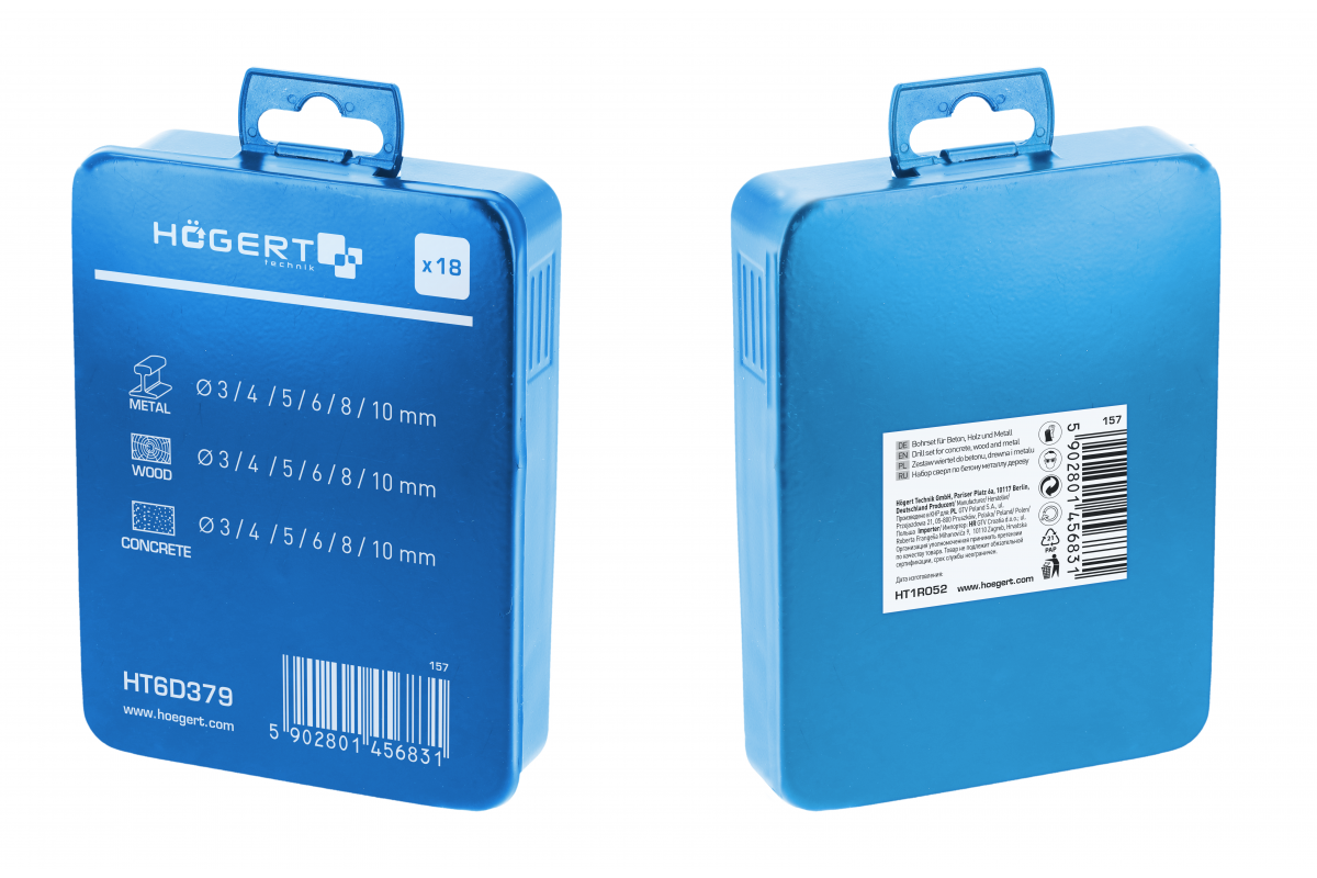 Urbju komplekts betonam, kokam un metālam