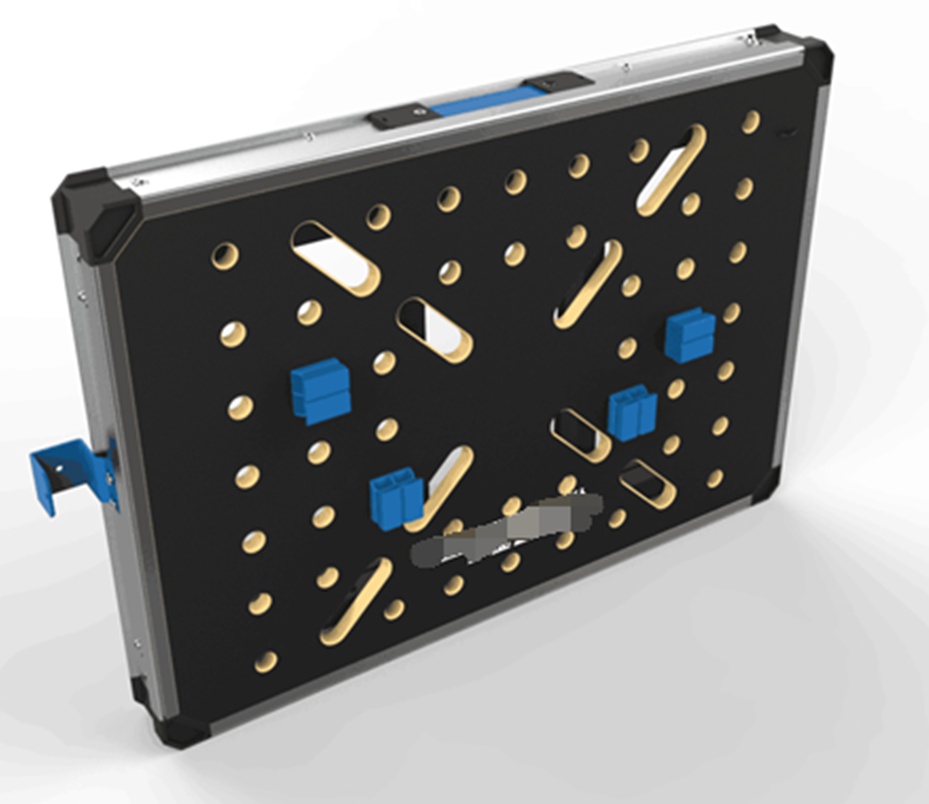 Pārnēsājams darbgalds ar kastēm, savienotājiem un F tipa skavām (WB33C) - Image 9