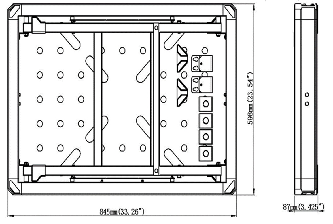 Pārnēsājams darbgalds ar kastēm, savienotājiem un F tipa skavām (WB33C) - Image 12