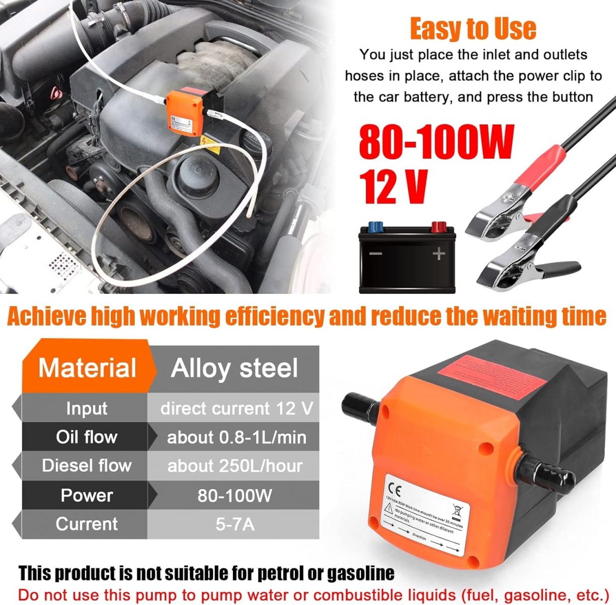 12V eļļas iesūkšanas sūknis (EP12C) - Image 2