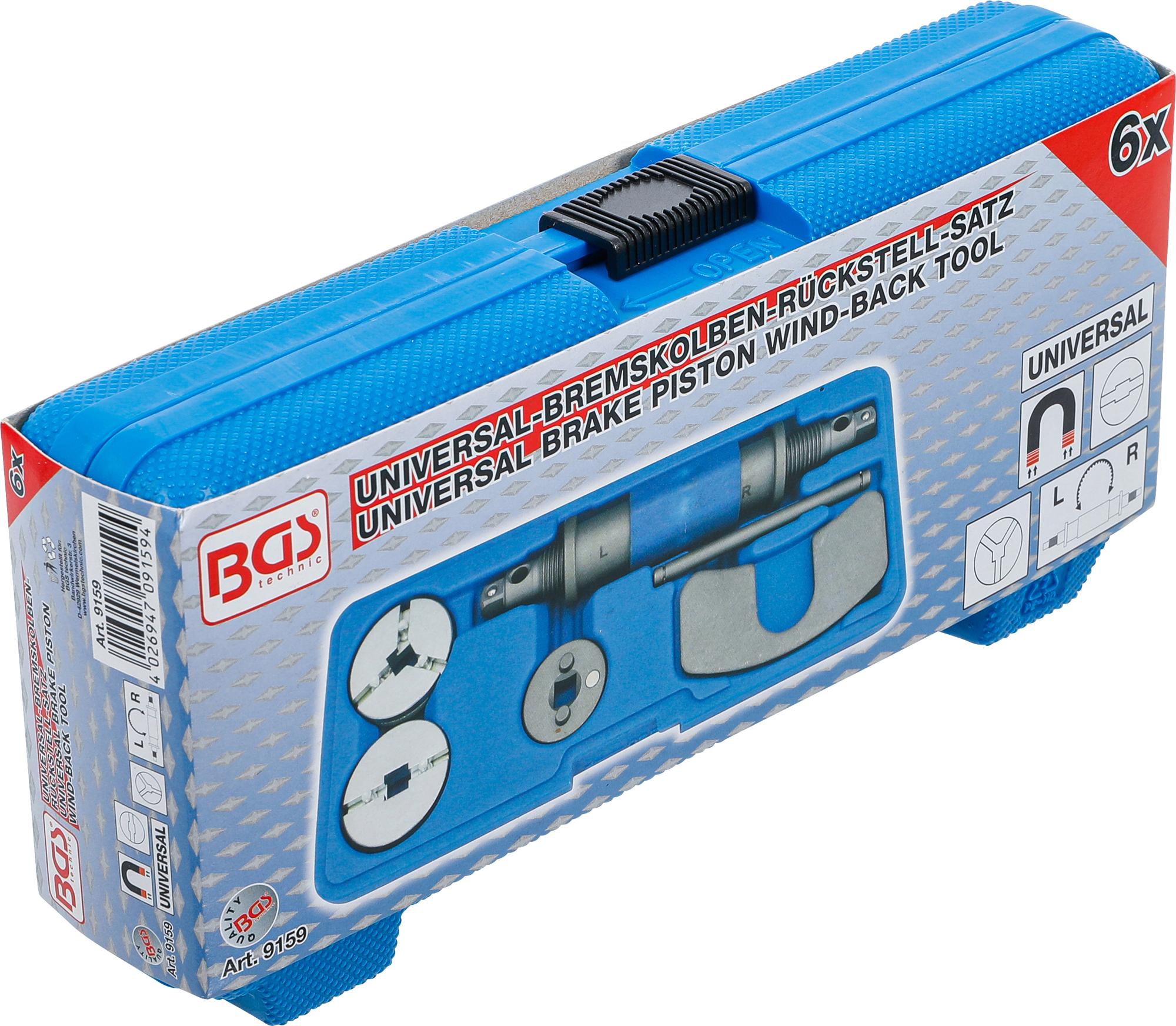 Bremžu virzuļa atjaunošanas instruments | universāls | kreisais + labais pavediens | 6 gab. (9159) - Image 6